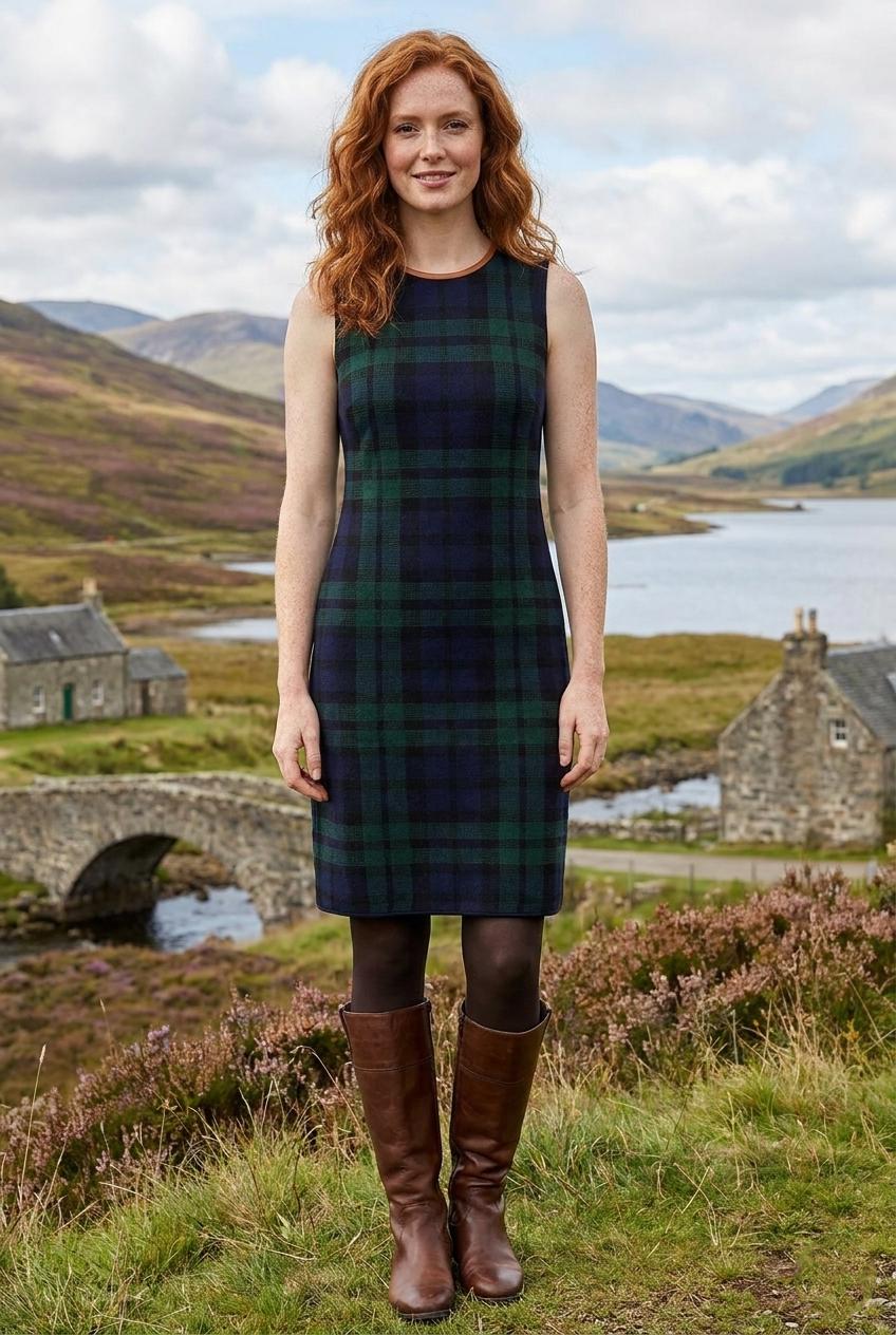 Fitted Plaid Dress - Etsy