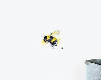 Bee Wall Sticker Decal | Illustration Wall Stickers, Animals Wall Stickers, Wall Decals, Home Decor, Wall Art, Illustrations
