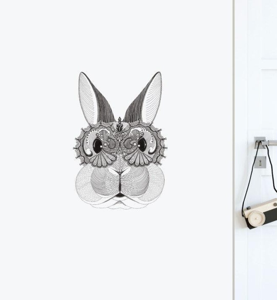 Noble Rabbit Wall Sticker Decal | Illustration Wall Stickers, Animals ...