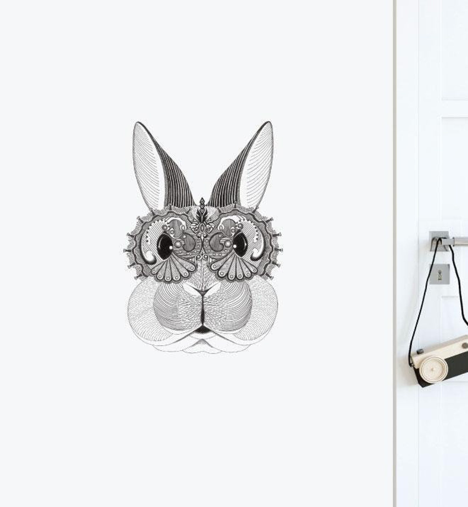 Noble Rabbit Noble Rabbit Wall Sticker Decal | Illustration Wall Stickers, Animals ...