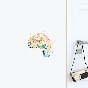 Beaver Wall Sticker Decal | Illustration Wall Stickers, Animals Wall Stickers, Wall Decals, Home Decor, Wall Art, Illustrations