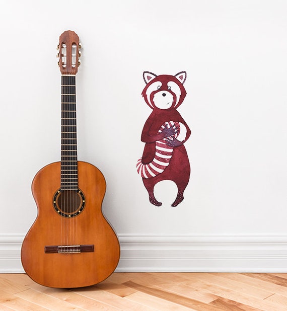 Rather Proud Red Panda Wall Sticker Decal Kids - Red Panda Wall Decal Rather Proud Red Panda Wall Sticker Decal Kids - Red Panda Wall Decal