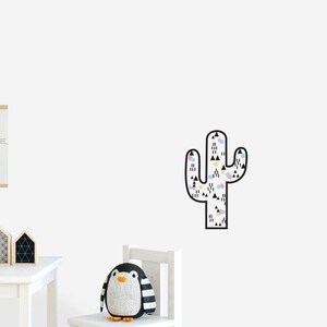 Fun Catcus With Decorations Wall Sticker Decal | Kids Wall Stickers, Animals Wall Stickers, Childrens Wall Decals, Wall Art, Kids Room