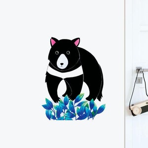 Tassie Devil Wall Sticker Decal | Australian Animal Decals, Animal Wall Stickers, Kids, Native Animals Stickers, Wall Art
