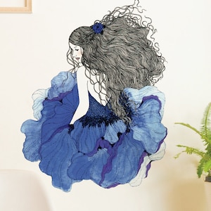 Flora Wall Sticker Decal | Illustration Wall Stickers, Animals Wall Stickers, Wall Decals, Home Decor, Wall Art, Illustrations