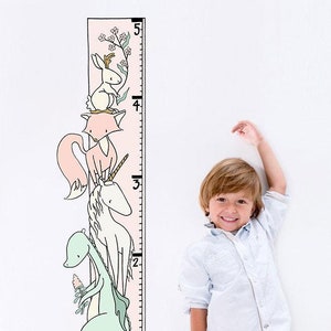 Encharted Growth Chart Wall Sticker Decal | Educational Wall Stickers, Learning, Wall Art, Wall Decals, Kids Room, School, Education, Gifts