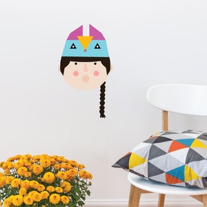 Tribe Boy Wall Sticker Decal | Nursery Wall Stickers, Animal Wall Decals, Home Decor, Baby Room, Wall Art, Girl, Boy