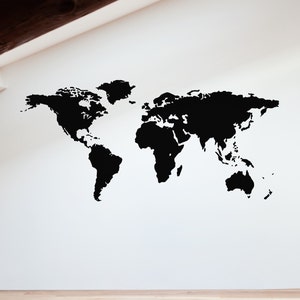 Weltkarte Wandsticker Decal | Bildungswandsticker, Lernen, Wandkunst, Wanddekorationen, Kinderzimmer, Schule, Bildung, Geschenke