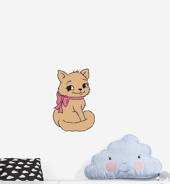 Cartoon Cat animal Wall Sticker Cartoon Cat animal Wall Sticker