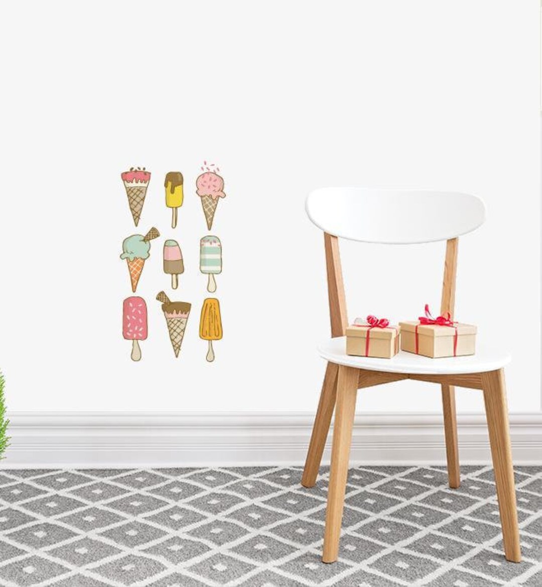 Ice Cream Pack Wall Sticker Decal Kids Wall Stickers - Etsy