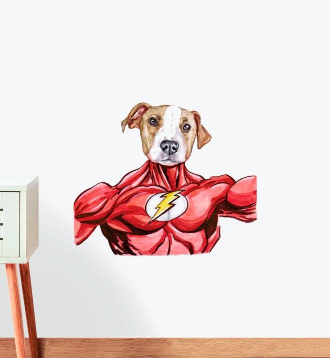 The Flash Dog Wall Sticker Decal Dogs and Pets Wall Etsy