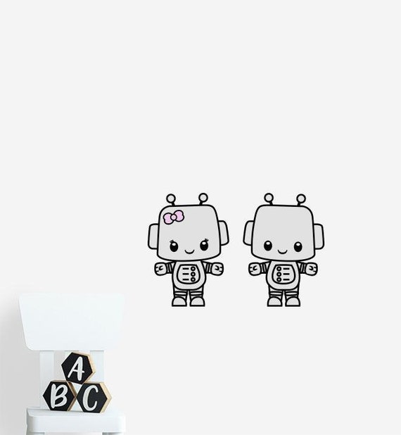 Cute robot' Sticker