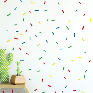 Sprinkles Pattern (Collection Of 48) Wall Sticker Decal | Pattern, Girls Room, Boys Room, Nursery Decal, Wall Decals, Kids Room Patterns