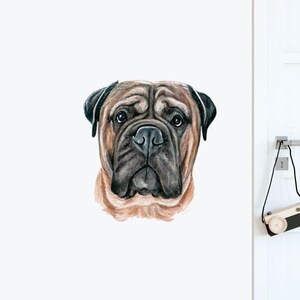 Kids Stickers Dogs and Pets Wall Stickers Wall Art Boxer Dog Wall Sticker Decal Wall Decals Animals Wall Decals