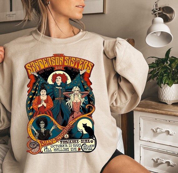 Vintage Sanderson Sisters Back From the Dead Sweatshirt Hocus Etsy