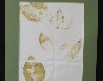 Eco Print art (11 x 14, matted)