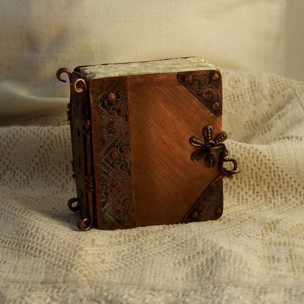 Tiny copper journal/book