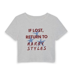 If Lost Return To Harry Styles Tee, Kiss All The Time Disco Occasionally Harry Album Merch Tour Concert Y2K 90s, Harry Styles Shirt Grey