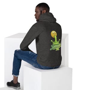 Moon Rise  Drop • Logo Charcoal Gray Hoodie