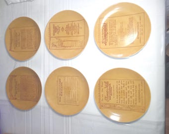Bloomingdale’s Vintage Set Of 6 Salad Plates Newspaper Ads West Germany