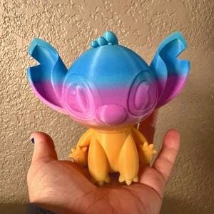 Figura de Stitch impresa en 3D, elección de color personalizada imagen 1