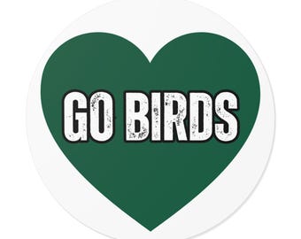 Pegatina de fútbol americano de Filadelfia / Calcomanía Go Birds / Regalo verde para aficionados al deporte / Pegatina para el día del partido / Calcomanía de vinilo de fútbol americano / Calcomanía de fútbol americano de Filadelfia