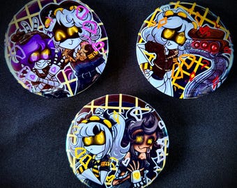 Murder Drones character button pins |2.25 inch pinback|