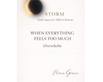 When Everything Feels Too Much — Overwhelm | Gentle Support PDF | Nervous System Support | Instant Download