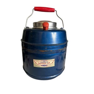 Vintage 50's CHAMPION Thermic Thermal Metal Jug For Food & Beverage Metal Handle