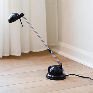 Vintage Ikea Espressivo Telescopic Desk Lamp | Scandinavian Design | Black | Antenna Lamp | 90s | Halogen | Adjustable