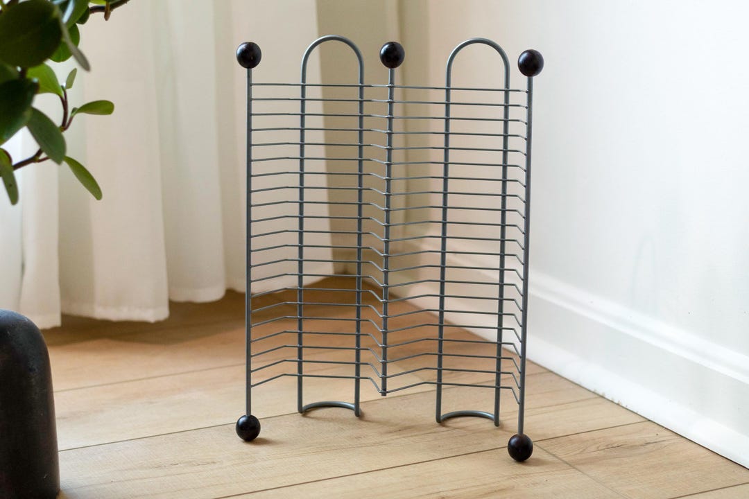 2000s Style Rack Early 2000s CD Rack Gunmetal Wire 40 Disc Storage Wood Ball Feet - Etsy