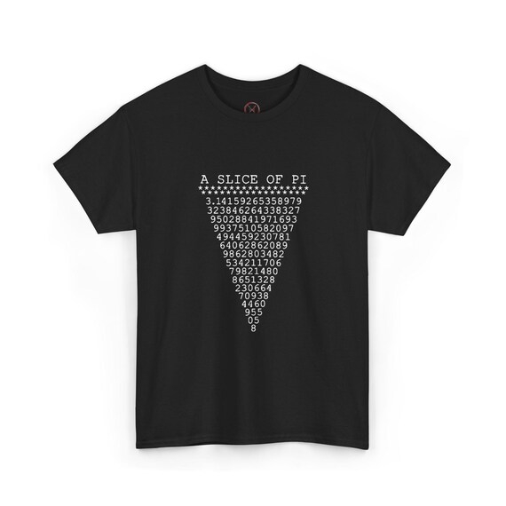 A Slice of Pi T-Shirt, Math Pizza Design, Nerd Humor Tee, Minimalist Science Shirt, Premium Cotton