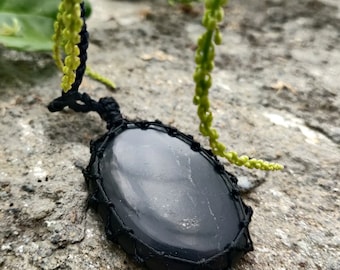 Ciondolo Di Shungite Con Incisione Albero Della Vita | Pietra 3 X 0,3 - Foto 3