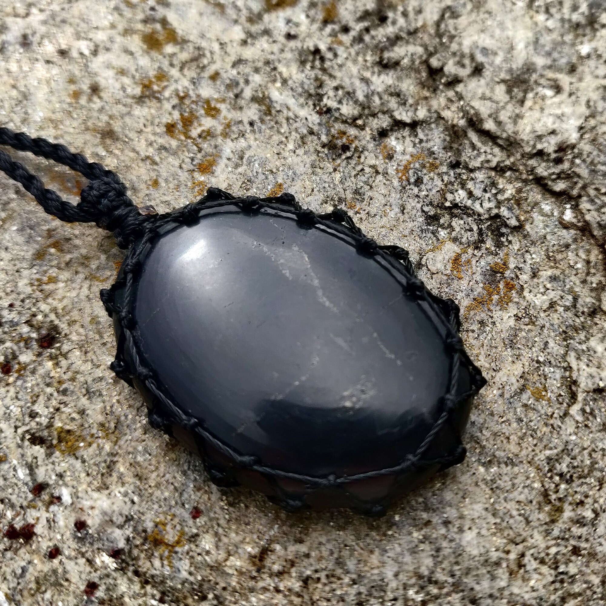 Ciondolo Di Shungite Con Incisione Albero Della Vita | Pietra 3 X 0,3 - Foto 10