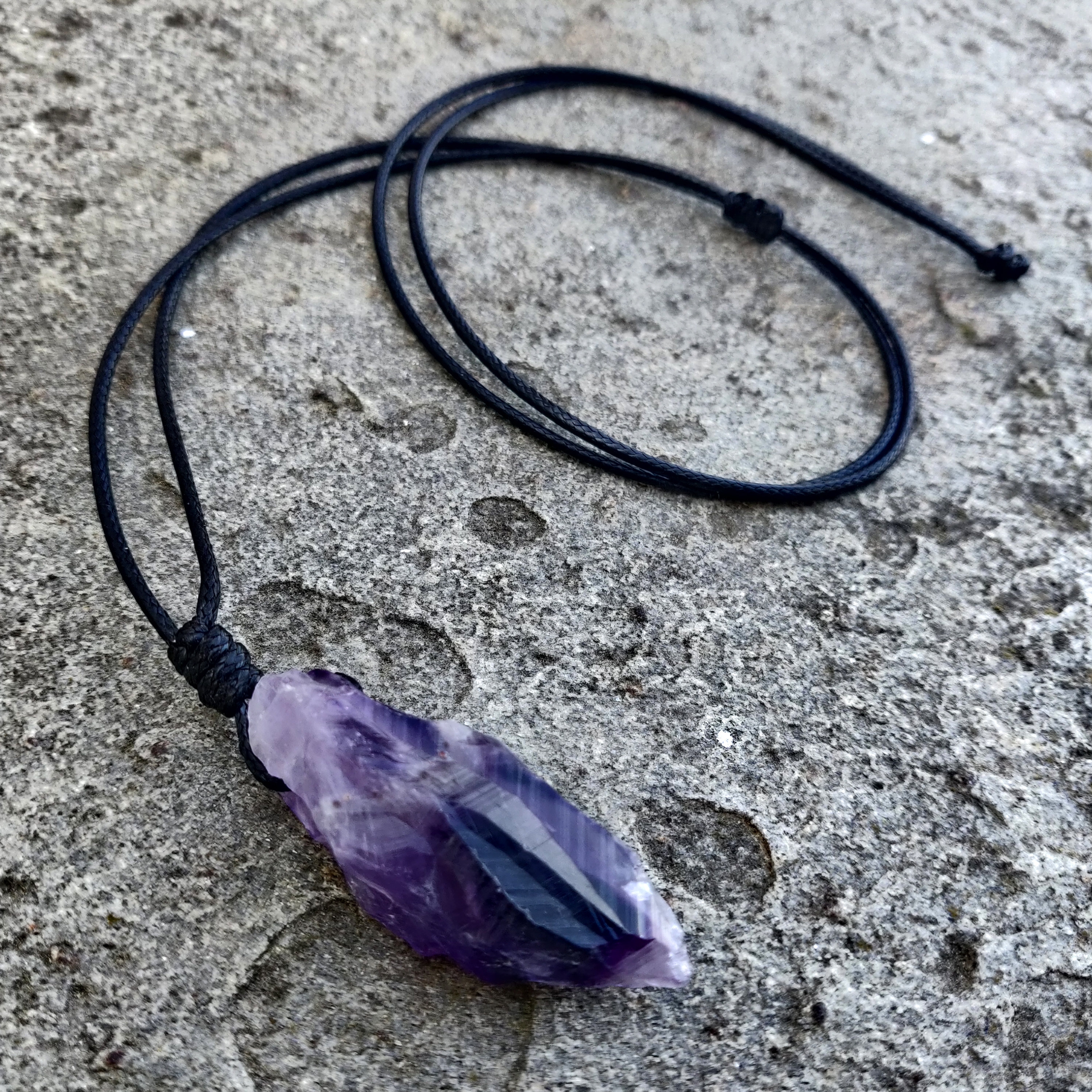 Raw Crystal Necklace Amethyst Necklace February Birthstone/necklace Natural Amethyst  Pendant/necklace for Him/birthday Gift Necklace - Etsy