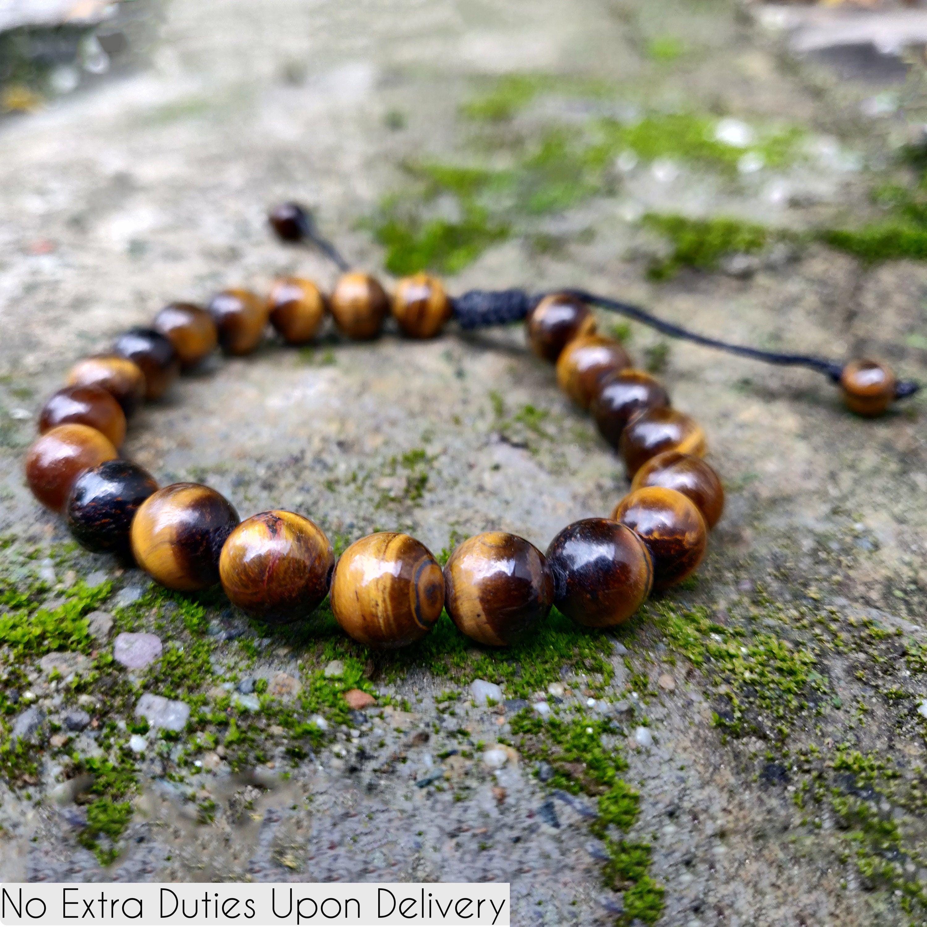 Bracciale Fatto A Mano Con Occhio Di Tigre. - Gioielli - Bracciali ... | Su - Foto 4