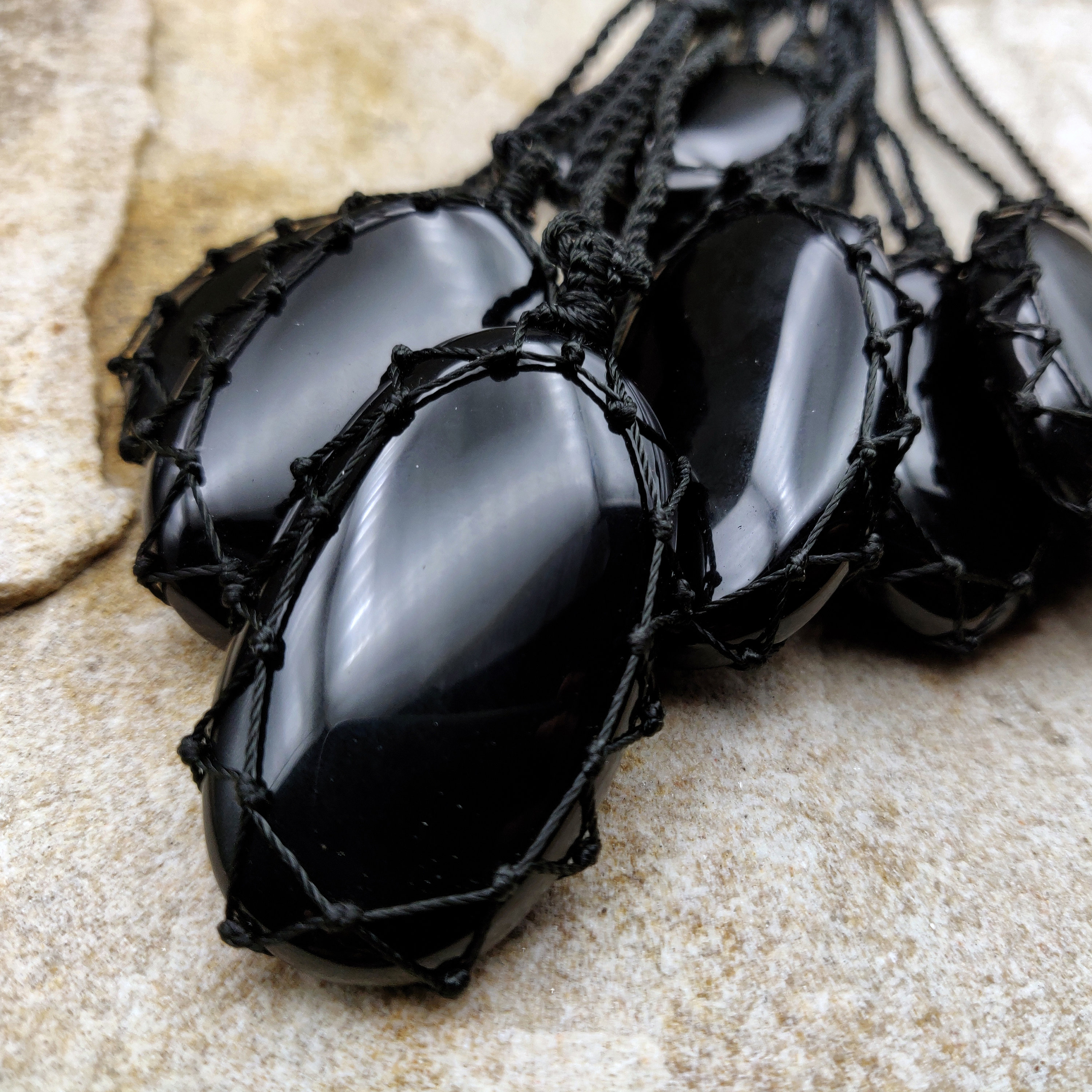 Large Black Onyx Necklace, Men's Black Necklace With Protection Amulet  Stone Pendant, 7th Anniversary Gift for Husband, Leo Gifts - Etsy