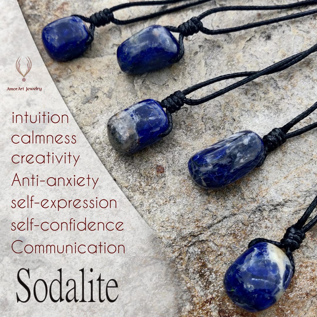 ネックレス・ペンダント Blue Stone Drop Necklace Blue Stone Necklace, Blue Pendant Necklace, Blue Teardrop