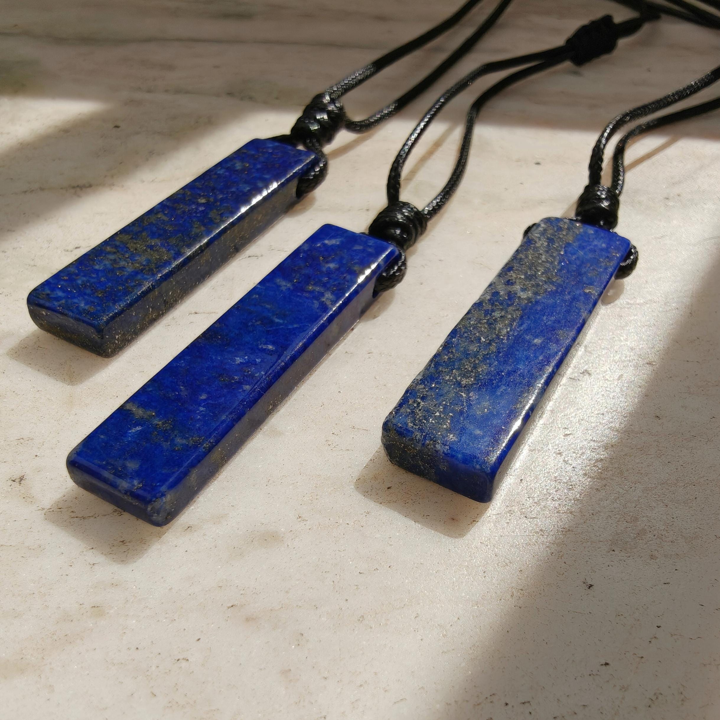 High-quality Lapis Lazuli Pendant, Men's Necklace, Blue Pendant