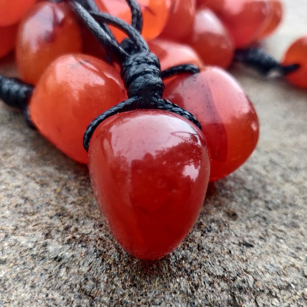 Bijoux en cornaline véritable pour homme et femme, pendentif en pierres précieuses rouge-orange, collier en cristal de guérison, pendentif en cornaline, idée cadeau Lion