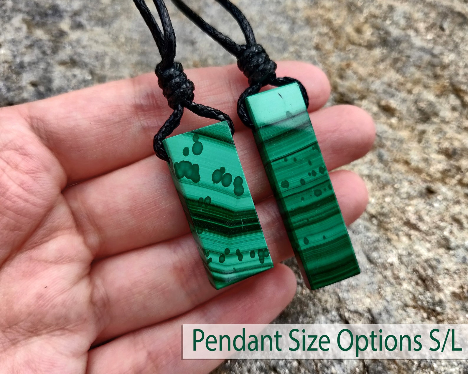 High-quality Malachite Necklace for Men and Women Green - Etsy