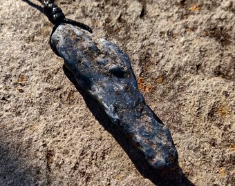 Large Crystal Point Blue Kyanite Pendant, Throat Chakra Necklace, Raw Jewelry, Natural Stone Necklace, September Birthstone- Rough Gemstone