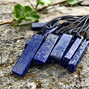 Lapis lazuli-ketting voor mannen, verstelbare hanger van blauwe steen, lapis-sieraden, verjaardagscadeau voor vriend / Valentijnsdag