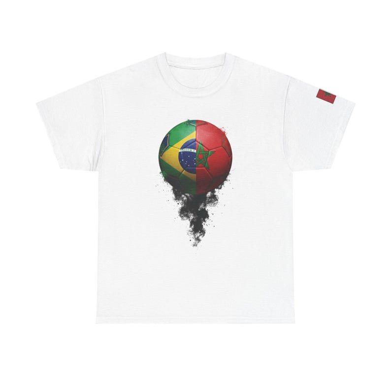 Brazil vs Morocco Match Day, Worldcup football, Soccer worldcup, T-Shirt image 2