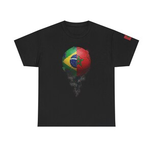 Brazil vs Morocco Match Day, Worldcup football, Soccer worldcup, T-Shirt image 3