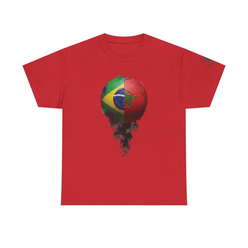 Brazil vs Morocco Match Day, Worldcup football, Soccer worldcup, T-Shirt image 5