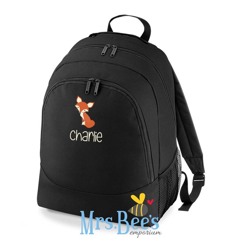 Childrens Fox Rucksack Back to School kids bag Nursery Rucksack Personalised Kids Backpack personalized backpack fox custom backpack