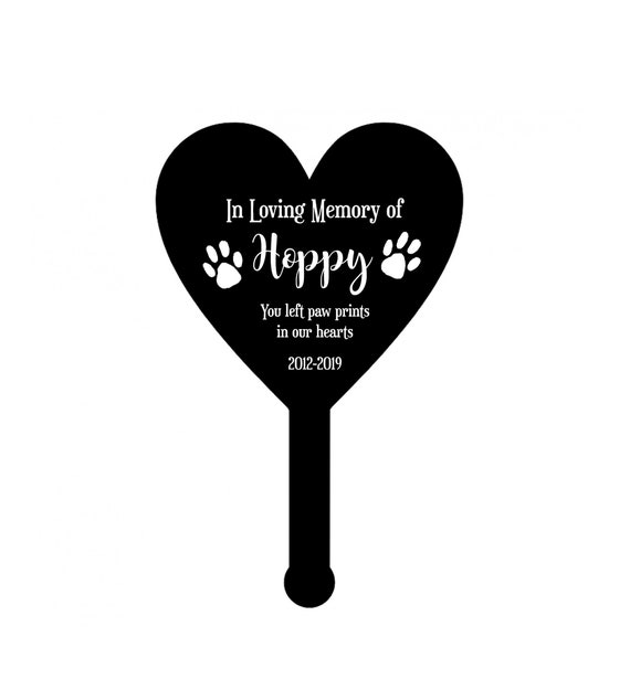 Pet Memorial Grave Marker Outdoor Acrylic Plaque Pet Memorial Grave Marker Outdoor, Outdoor Pet Memorials