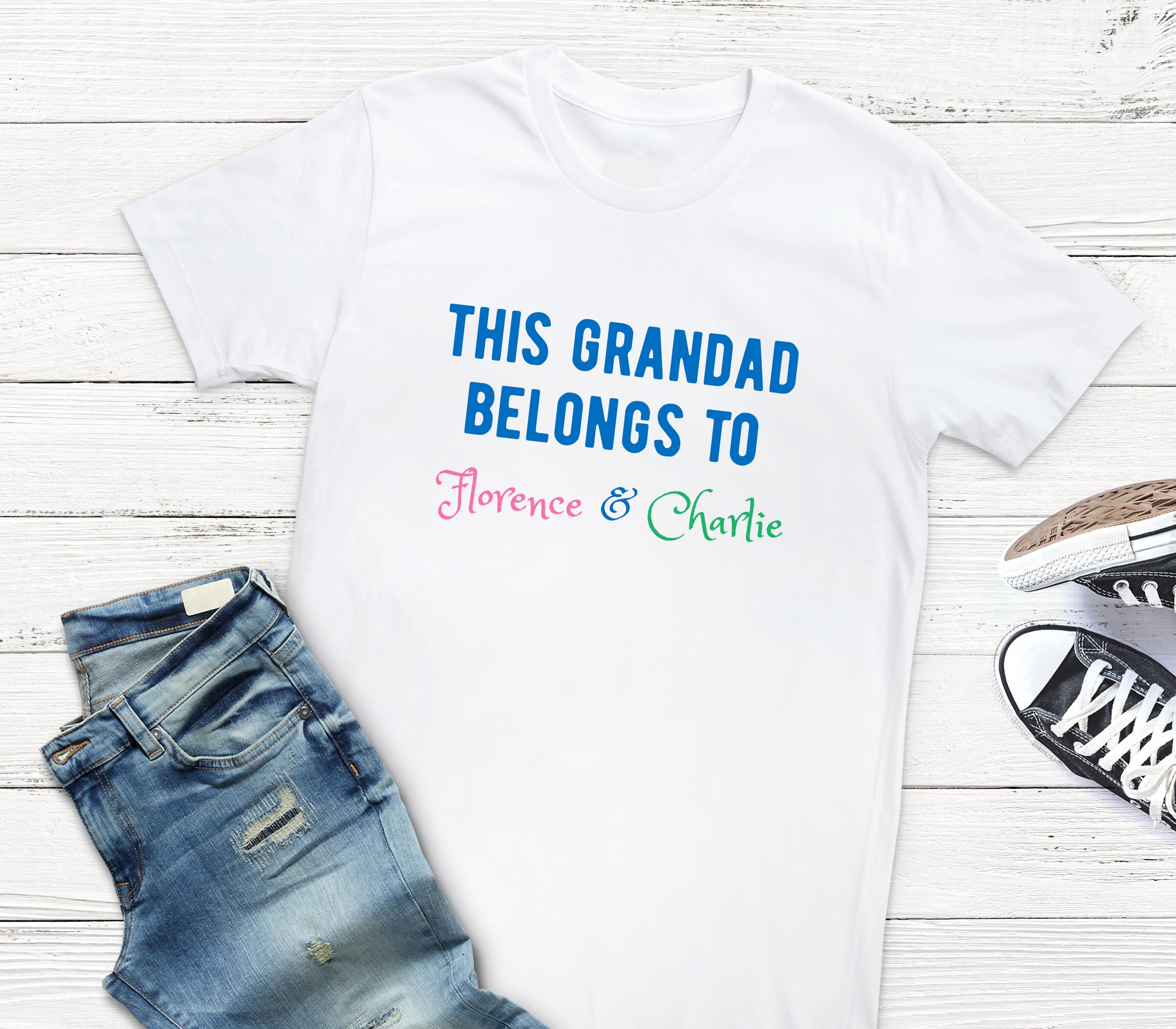 Image of Grandad Shirt | This Belongs Best Tee Shirt Personalized Gift