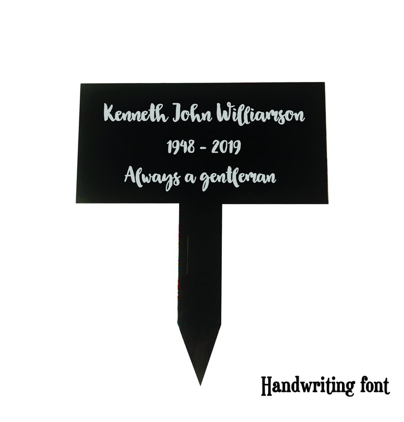 Personalized Grave Marker Custom Memorial Grave Decoration Etsy